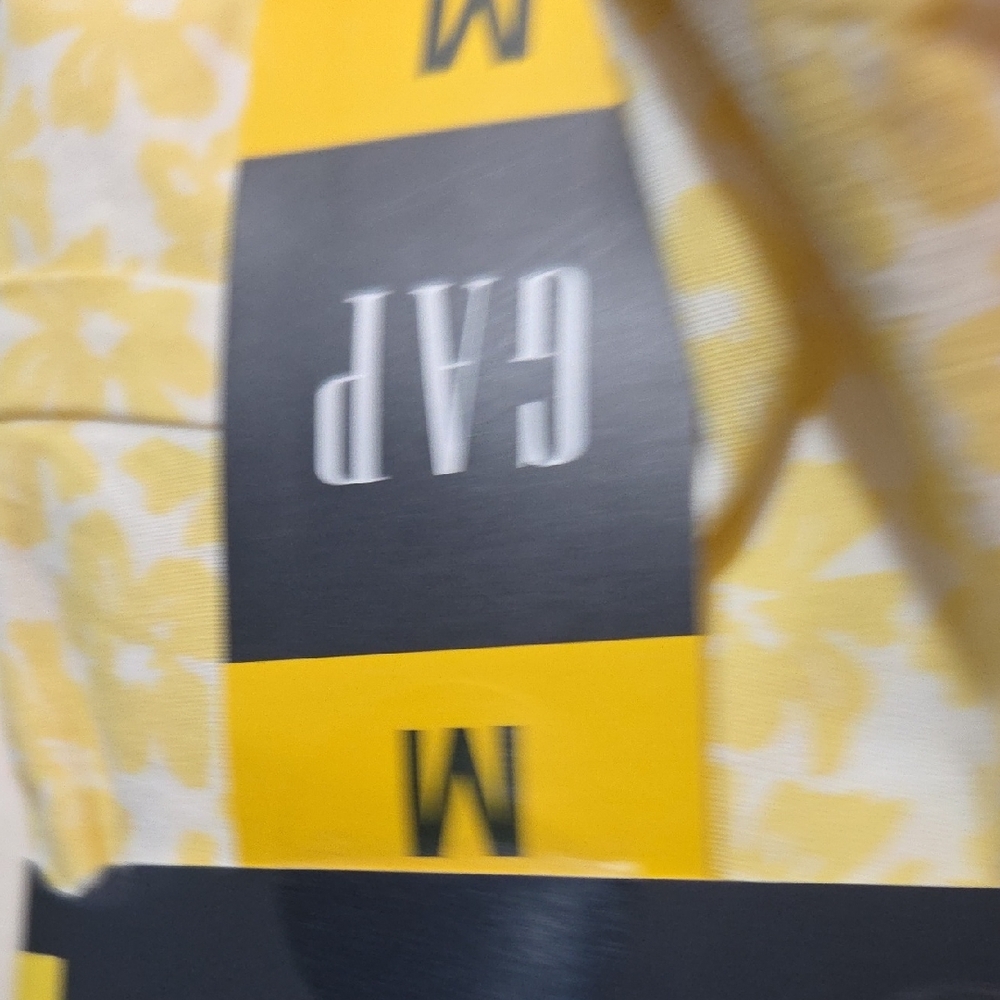 GAP Yellow Floral Cotton Pajama Short Set NWT - Picture 4 of 5